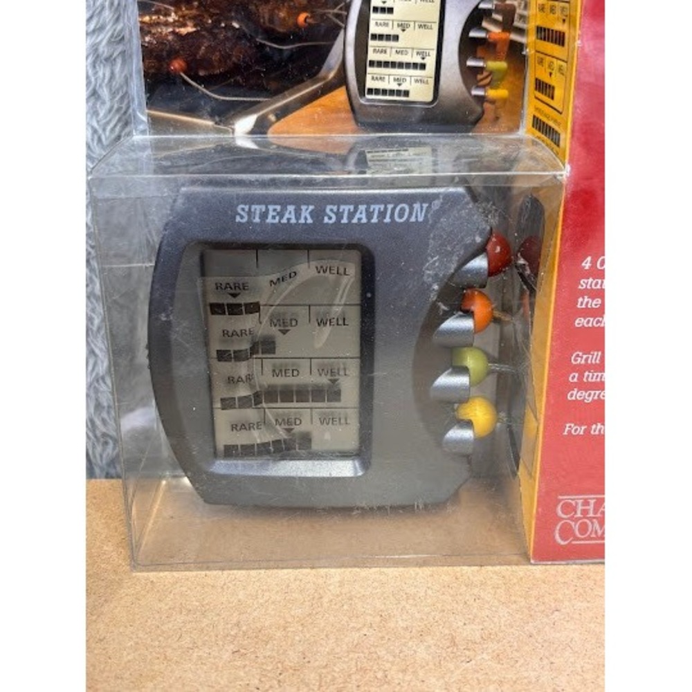 Charcoal Companion Steak Station Digital Meat Thermometer 4 Probes CC4073 NEW - Picture 4 of 8